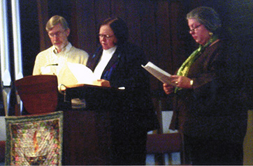 Rev. Mary Moore with Lay Leaders