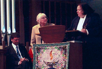 Mary Moore at a service on Sojourner Truth